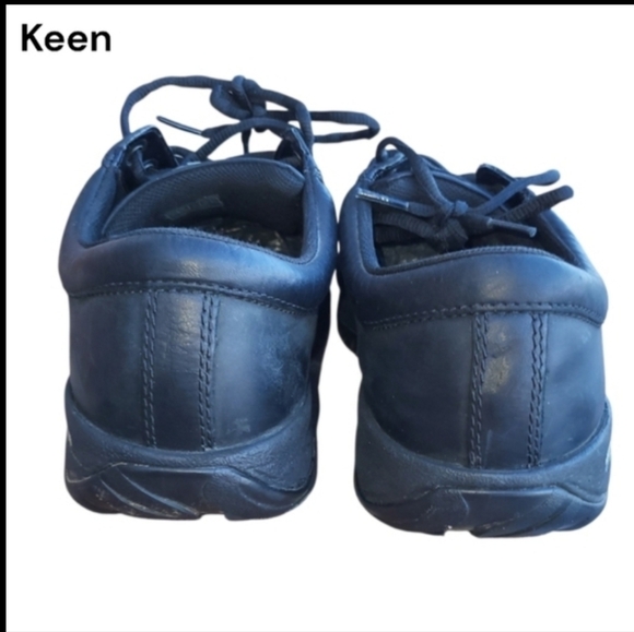 Keen Austin Leather Water Resistant Black Hike Walk Casual Sneaker Shoe Men 10.5 - Picture 3 of 13